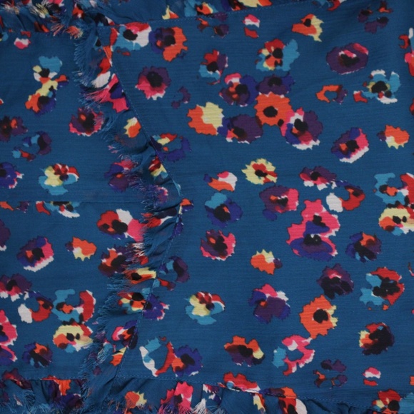 Jason Wu- Blue Leopard Midi Dress - Size 14 - Picture 8 of 12